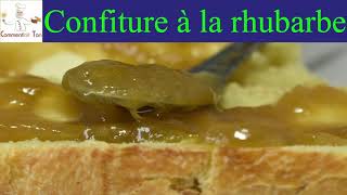 Confiture à la rhubarbe  recette de la confiture rhubarbe avec moins de sucre [upl. by Ereveniug]