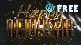 Happy New Year Free Video Background 3 Clips [upl. by Zeitler]