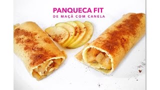 Panqueca fit de maçã com canela [upl. by Walley]