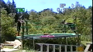 Best Most Extreme Trampoline Wrestling 1 [upl. by Ainolopa]