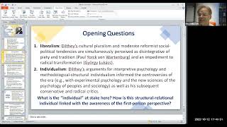 Eric Nelson  Dilthey Individuation and SelfAwareness [upl. by Rachel]