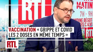 Campagne de vaccination Grippe  Covid  quotnous recommandons les 2 doses en même tempsquot [upl. by Adlar]