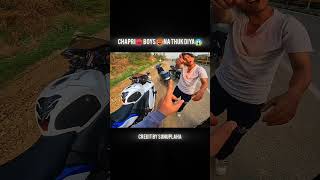 CHAPRI🥵 RIDER 😡NA THUK DIYA😱😲 PAR 😤😤shortsfeed zx10r motovlog [upl. by Assirok357]