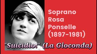 quotSuicidioquot La Gioconda  Rosa Ponselle [upl. by Templia]