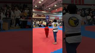 540 Hook Kick Board Breaking  GTA US Taekwondo Championships 2023 shorts martialarts taekwondo [upl. by Brig]