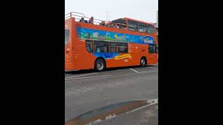 Xplore Dundee open top tour Enviro 400 8927 in Dundee city centre [upl. by Kirsch]