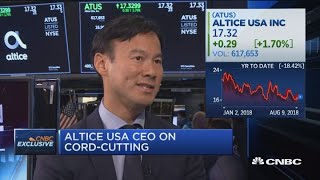 Altice USA CEO on growth cordcutting competition [upl. by Onabru]