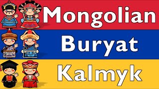 MONGOLIC MONGOLIAN BURYAT amp KALMYKOIRAT [upl. by Robi597]