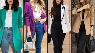 How to look Stylish and Classy in BlazerHow to wear blazer with different outfits [upl. by Enenaj]