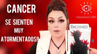 😠CANCER ♋️ ⚠️PRECAUCIÓN 🚨ESTÁN ATORMENTADOS 🫵QUIENEN QUE TE ARREPIENTAS 🧿tarot [upl. by Eila301]