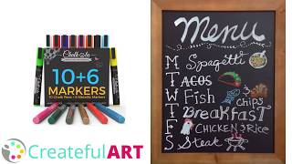 DIY Chalk Menu  Chalkboard Art Tutorial [upl. by Thekla593]