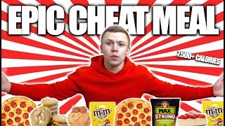 EPIC CHEAT MEAL  MAN VS FOOD  7500 CALORIES [upl. by Milburr142]