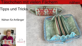 Täschchen mit Innenfächer nähen Tipps und Tricks Für Anfänger [upl. by Safir]