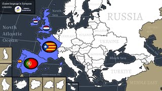 Closest language in European countries [upl. by Adnah]