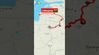 lithuania 🇱🇹 europe map upsc ssc study motivation [upl. by Lohman]