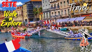 Sète 🇫🇷 Most Beautiful Places in France 🌷 Enchanting Mediterranean Port Walking Tour 🌞 [upl. by Kerge161]