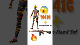 Inferno Fiend Set  M416🔥💥💯 youtubeshorts shorts shortsfeed pubgmobile bgmi meme [upl. by Ezmeralda]