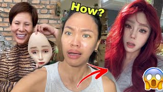 I TRIED THE VIRAL ASIAN DOUYIN MAKEUP 2023 [upl. by Netsirhk]