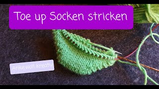 Socken von der Spitze aus stricken [upl. by Bob]