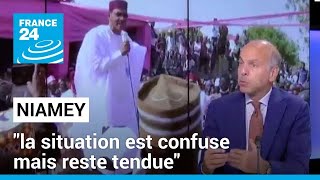 Niger  à Niamey quotla situation est confuse mais reste tenduequot • FRANCE 24 [upl. by Ahsienar]