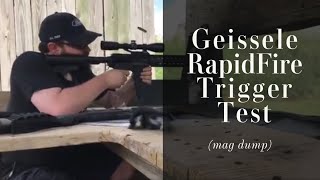 Geissele Rapid Fire trigger test [upl. by Oznol]