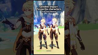 Genshin Impact Favourite Characters from each element genshin 原神 [upl. by Neeka256]