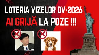 Loteria Vizelor DV2026  Ai grija la pozele pe care le folosesti [upl. by Lamhaj467]