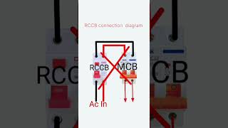 RCCB Proper Connection electricalwiring shots utubeshorts [upl. by Bj734]