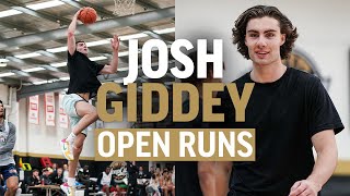 OKCs Josh Giddey Dominates Open Runs NBA OffSeason [upl. by Llenreb]