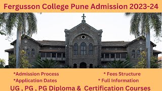 Fergusson College Pune Admission 2023 24 Application Form Filling Process [upl. by Azilef]