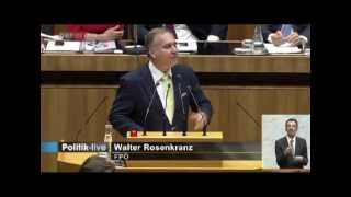 Walter Rosenkranz FPÖ  Werner Faymann Untersuchungsausschuss [upl. by Narot]