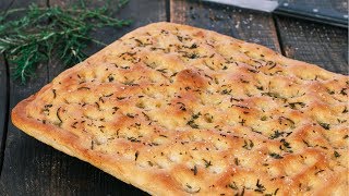 Classic Focaccia  Italian Focaccia Bread [upl. by Leventis760]