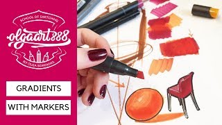 ✍🏼How to Make Gradients with Markers and How to Blend Colors [upl. by Courtney]