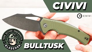 Нож CIVIVI BullTusk Flipper amp Thumb Hole Knife OD Green Coarse G10 [upl. by Paschasia]