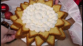 STELLA di NATALE PANDORO Farcito con CREMA di Mascarpone ricetta FACILISSIMA e VELOCE [upl. by Garlanda]