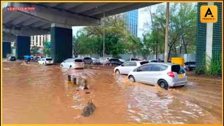 MOMBASA ROAD FLOODS CUT OFF AT CABANAS DUE TO FLASH FLOODS IN NAIROBI [upl. by Ananna998]