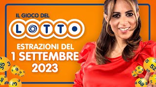 Estrazione in diretta del Gioco del Lotto e del Simbolotto di Venerdì 1 Settembre 2023 [upl. by Alihet445]