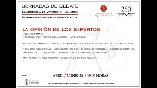 La opinión de los expertos Mesa de debate moderada por Pedro Sosa Martín arquitecto [upl. by Kcor]