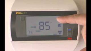 Filtrete 3M50 How to put the thermostat in manual mode [upl. by Takeo]