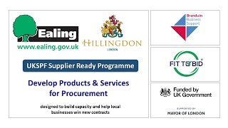 Ealing amp Hillingdon  Develop Products amp Services for Procurement [upl. by Fachanan]