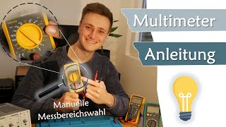 Anleitung Multimeter für Einsteiger wie geht die Messbereichsauswahl  Geräte 11 [upl. by Ennovahs]