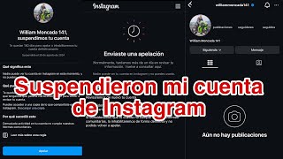 SUSPENDIERON MI CUENTA DE INSTAGRAM  QUE HACER [upl. by Assirim838]