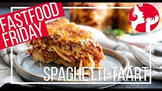 FASTFOOD FRIDAY Spaghettitaart  OhMyFoodness [upl. by Fasto]