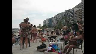 CRIOLA BEACH PARTY 2012 Kizomba with Tony Pirata on the beach [upl. by Nairadal]