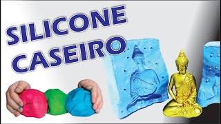 COMO FAZER SILICONE CASEIRO  Silicone como fazer em casa Silicone Caseira formas silicone buda Diy [upl. by Nitnilc774]