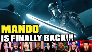 Reactors Reaction To Mando Return amp Wielding The Dark Saber On Boba Fett Episode 5  Mixed Reactions [upl. by Rehposirhc]