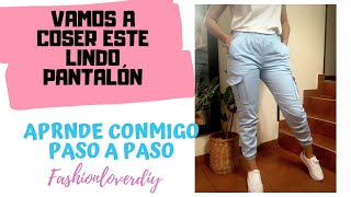 DIY TUTORIAL PANTALÓN JOGGER PANTALÓN CAMUFLADO CARGO MUJERJOGGER [upl. by Ahsak]