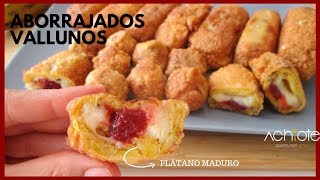 ABORRAJADOS VALLUNOS Plátanos Maduros rellenos con Queso La mejor receta con Plátano Maduro [upl. by Ynnam]