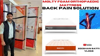 Orthopaedic Mattress Prices And Complete Review about Molty ortho Mattresses Back Pain solution [upl. by Asirrak]