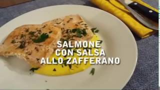 Salmone con salsa allo zafferano [upl. by Adnilram263]